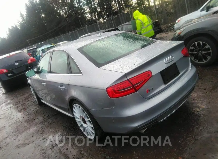 AUDI S4 2015 vin WAUBGAFLXFA100876 from auto auction Iaai