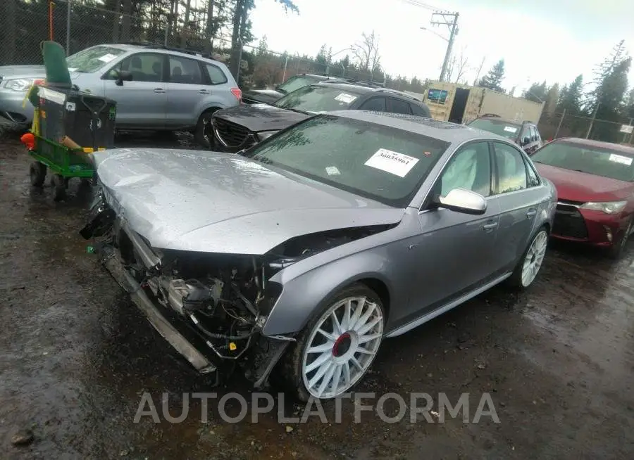 AUDI S4 2015 vin WAUBGAFLXFA100876 from auto auction Iaai