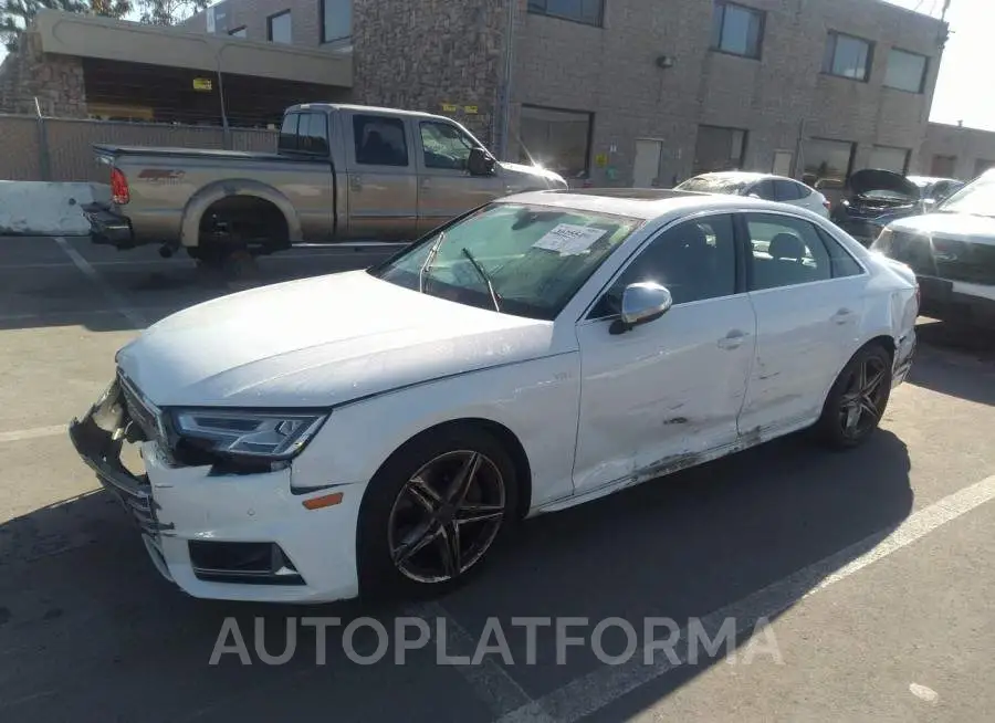 AUDI S4 2018 vin WAUC4AF40JA058572 from auto auction Iaai