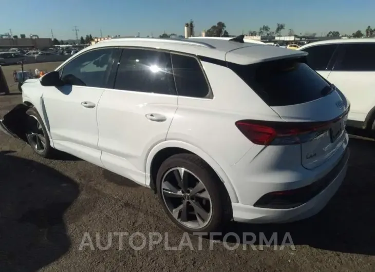 AUDI Q4 E-TRON 2022 vin WA1H2BFZ7NP014646 from auto auction Iaai