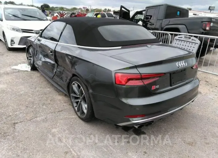 AUDI S5 CABRIOLET 2018 vin WAU24GF53JN002223 from auto auction Iaai