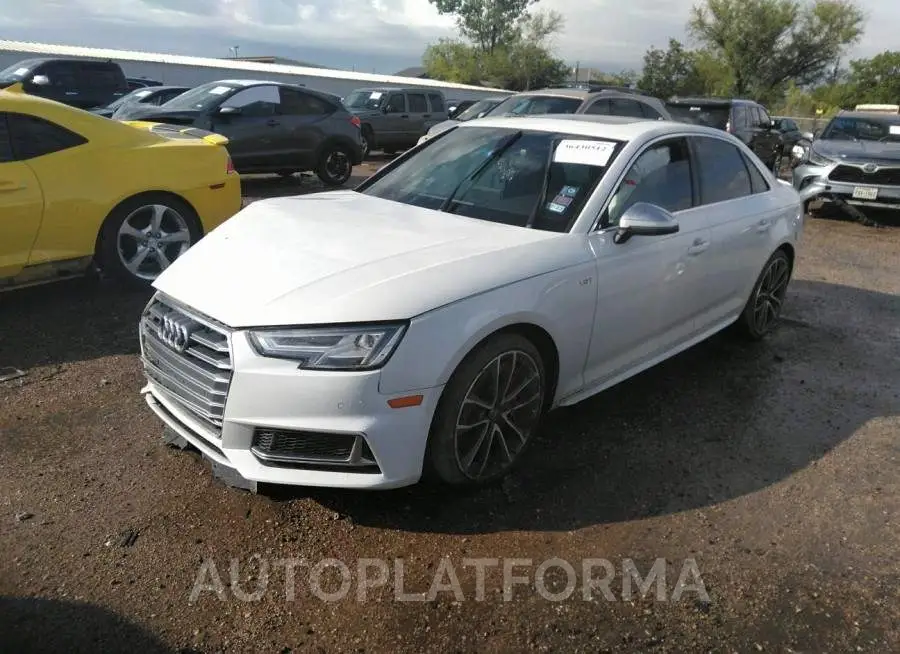 AUDI S4 2018 vin WAUB4AF46JA002468 from auto auction Iaai