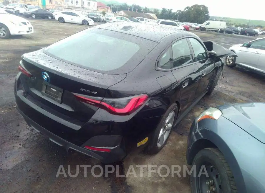 BMW I4 2022 vin WBY73AW0XNFN03718 from auto auction Iaai