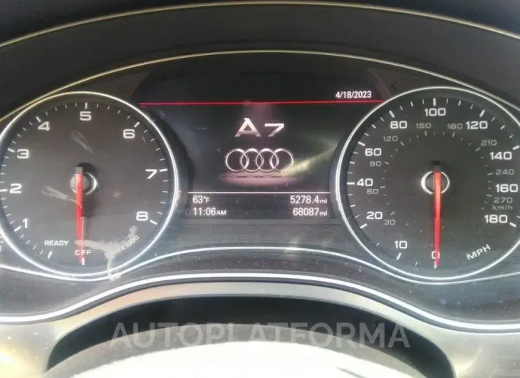 AUDI A7 2016 vin WAUWGAFC9GN167593 from auto auction Iaai