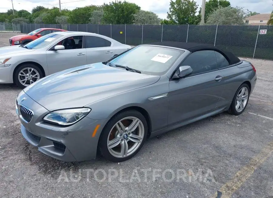 BMW 6 SERIES 2016 vin WBA6F1C57GGT83195 from auto auction Iaai