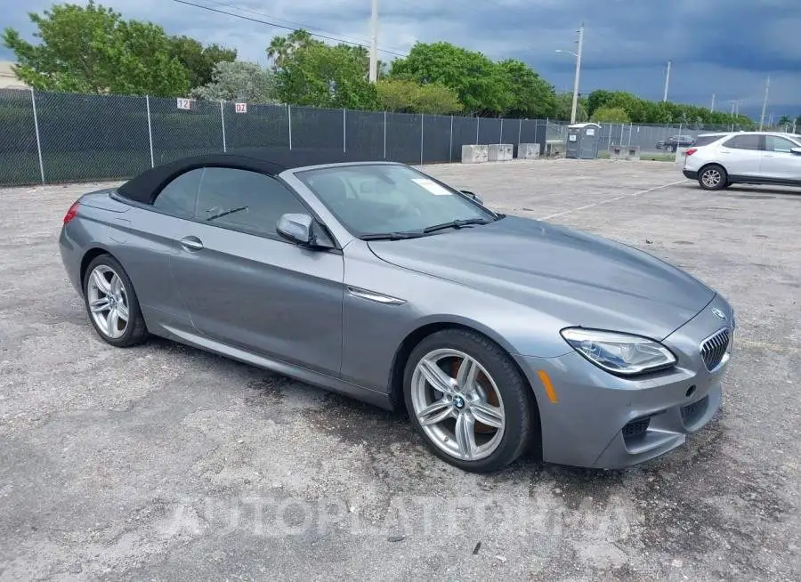 BMW 6 SERIES 2016 vin WBA6F1C57GGT83195 from auto auction Iaai