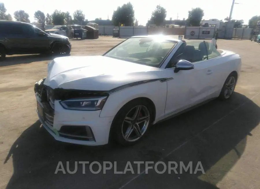 AUDI S5 CABRIOLET 2019 vin WAU24GF54KN007822 from auto auction Iaai