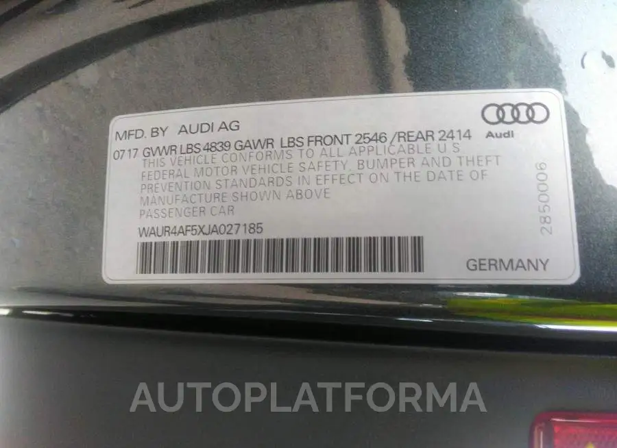 AUDI S5 COUPE 2018 vin WAUR4AF5XJA027185 from auto auction Iaai