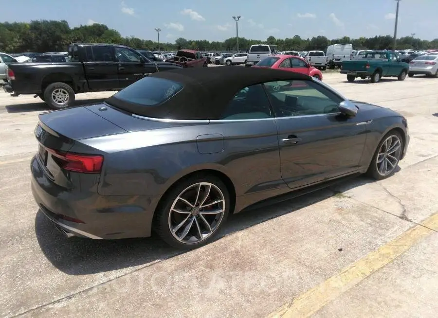 AUDI S5 CABRIOLET 2018 vin WAU24GF56JN003723 from auto auction Iaai