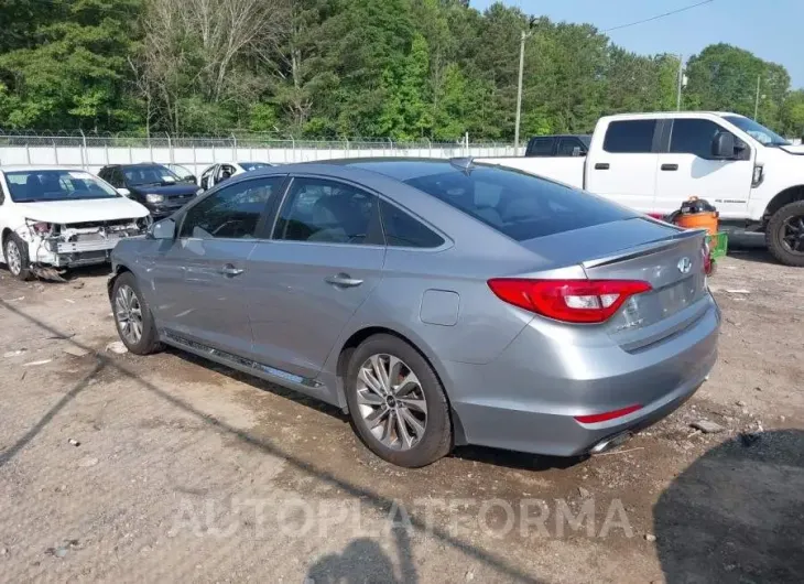 HYUNDAI SONATA 2016 vin 5NPE34AF8GH380497 from auto auction Iaai