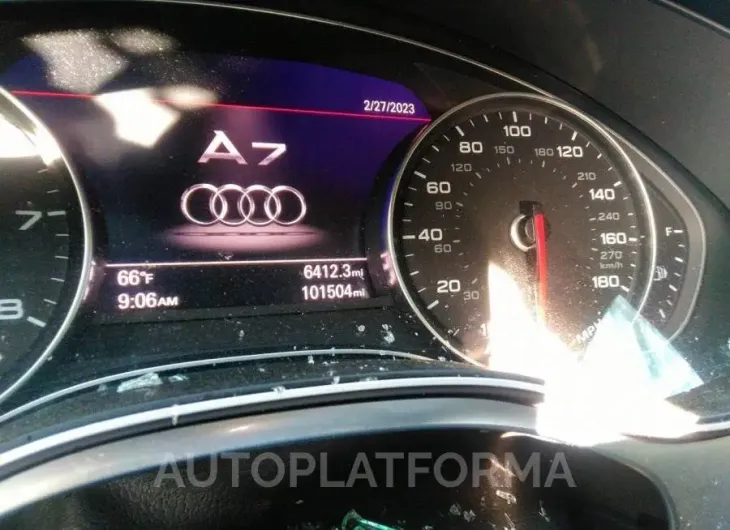 AUDI A7 2016 vin WAUWGAFC8GN138389 from auto auction Iaai