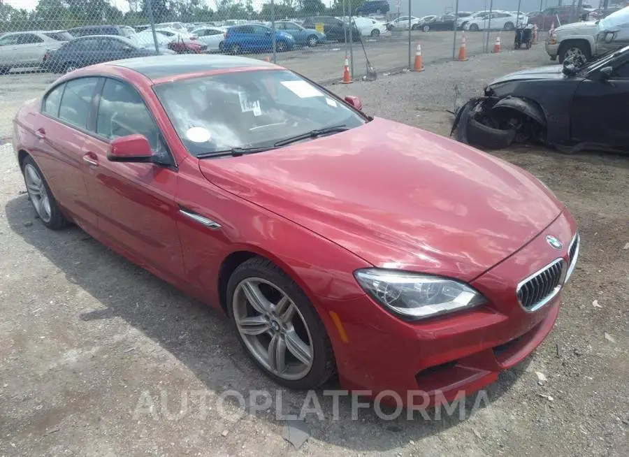 BMW 6 SERIES 2015 vin WBA6B8C5XFD453440 from auto auction Iaai