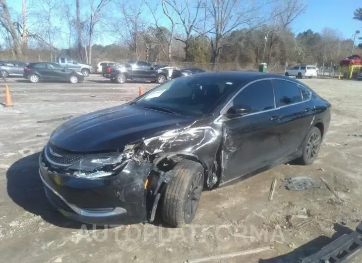 CHRYSLER 200 2015 vin 1C3CCCAB3FN603076 from auto auction Iaai