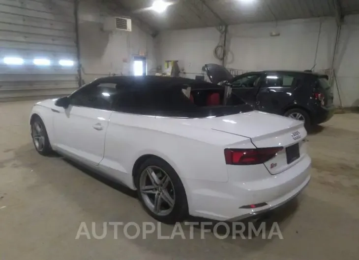 AUDI S5 CABRIOLET 2018 vin WAUY4GF58JN016435 from auto auction Iaai