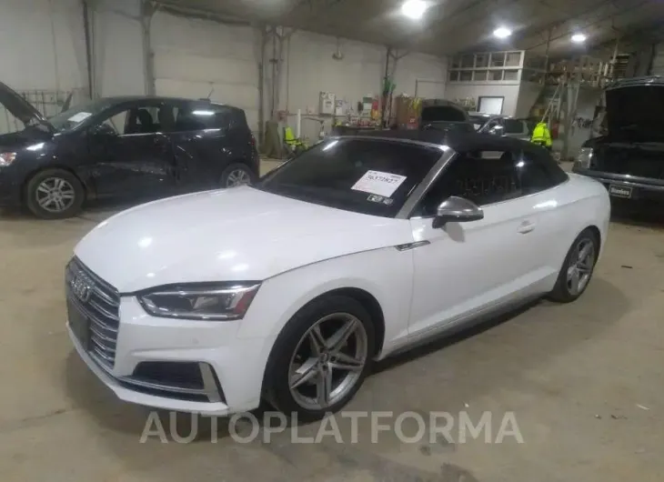 AUDI S5 CABRIOLET 2018 vin WAUY4GF58JN016435 from auto auction Iaai