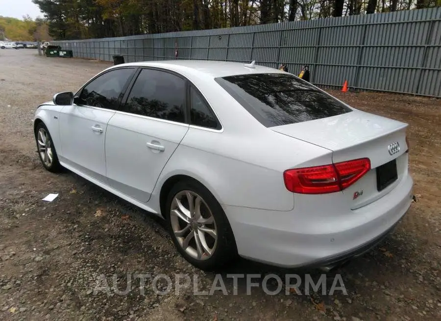 AUDI S4 2015 vin WAUBGAFL4FA020327 from auto auction Iaai