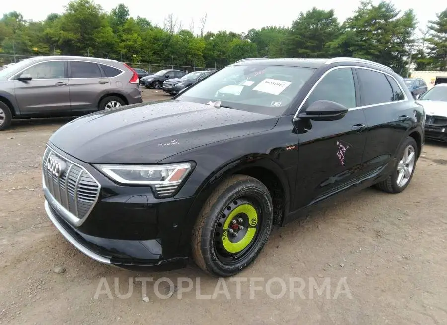 AUDI E-TRON 2019 vin WA1LAAGE6KB013595 from auto auction Iaai