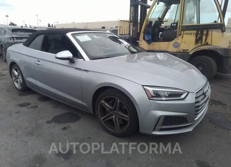 AUDI S5 CABRIOLET 2018 vin WAUY4GF56JN009516 from auto auction Iaai