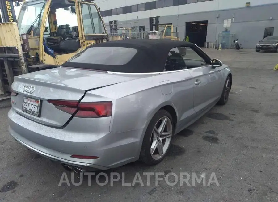 AUDI S5 CABRIOLET 2018 vin WAUY4GF56JN009516 from auto auction Iaai