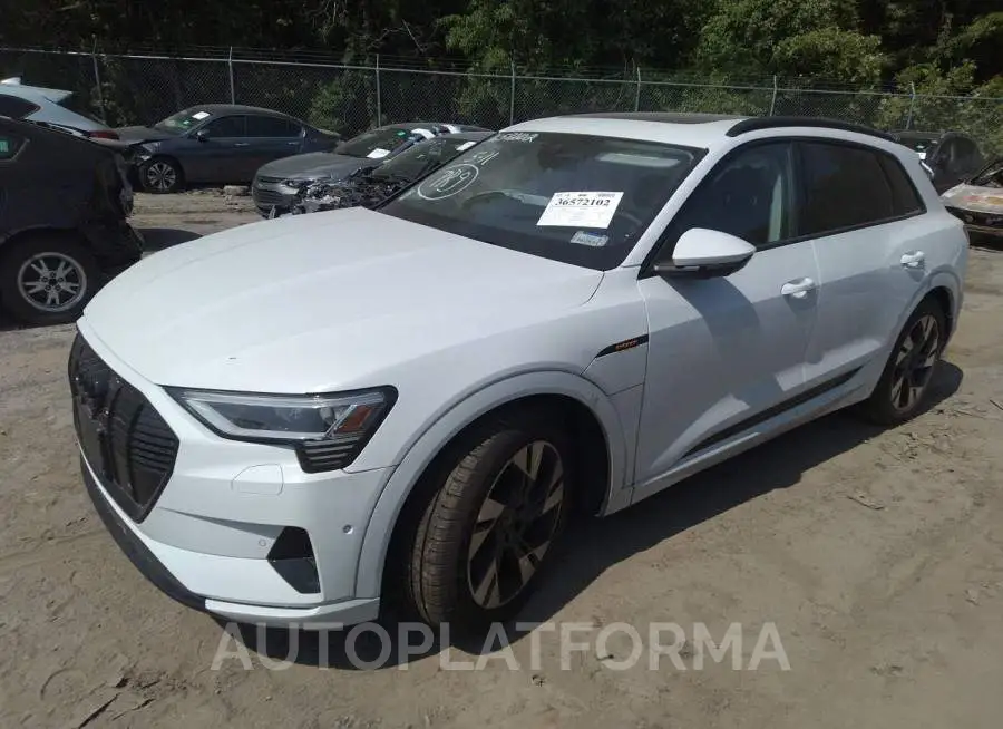 AUDI E-TRON 2022 vin WA1AAAGE2NB043043 from auto auction Iaai