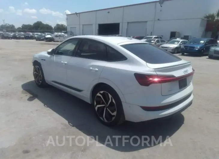 AUDI E-TRON SPORTBACK 2022 vin WA12ABGE1NB042783 from auto auction Iaai