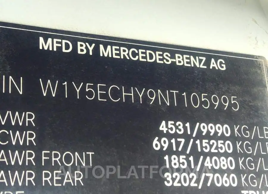 MERCEDES-BENZ SPRINTER CARGO VAN 2022 vin W1Y5ECHY9NT105995 from auto auction Iaai