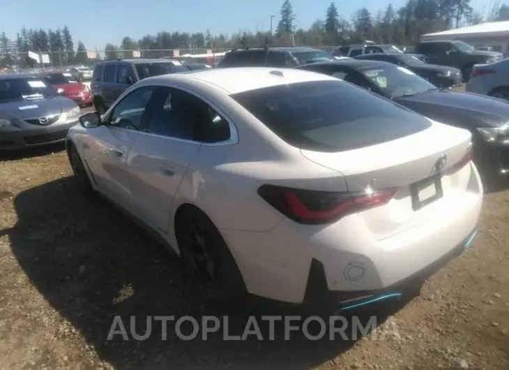 BMW I4 2023 vin WBY73AW03PFN66212 from auto auction Iaai