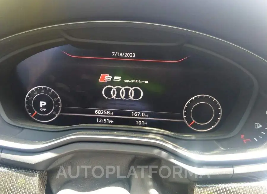 AUDI S5 SPORTBACK 2018 vin WAUB4CF55JA019122 from auto auction Iaai