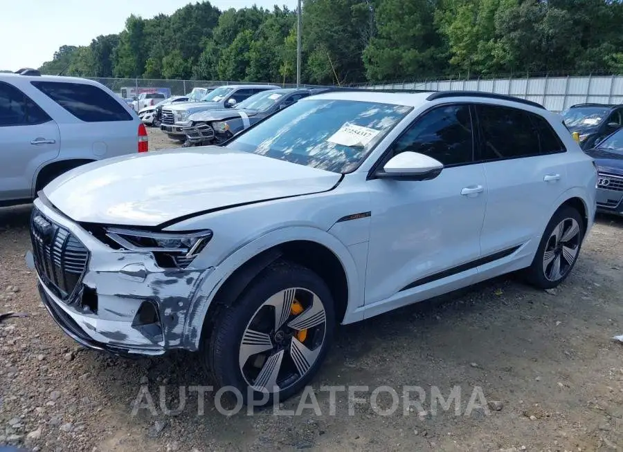 AUDI E-TRON 2022 vin WA1LAAGE6NB038422 from auto auction Iaai