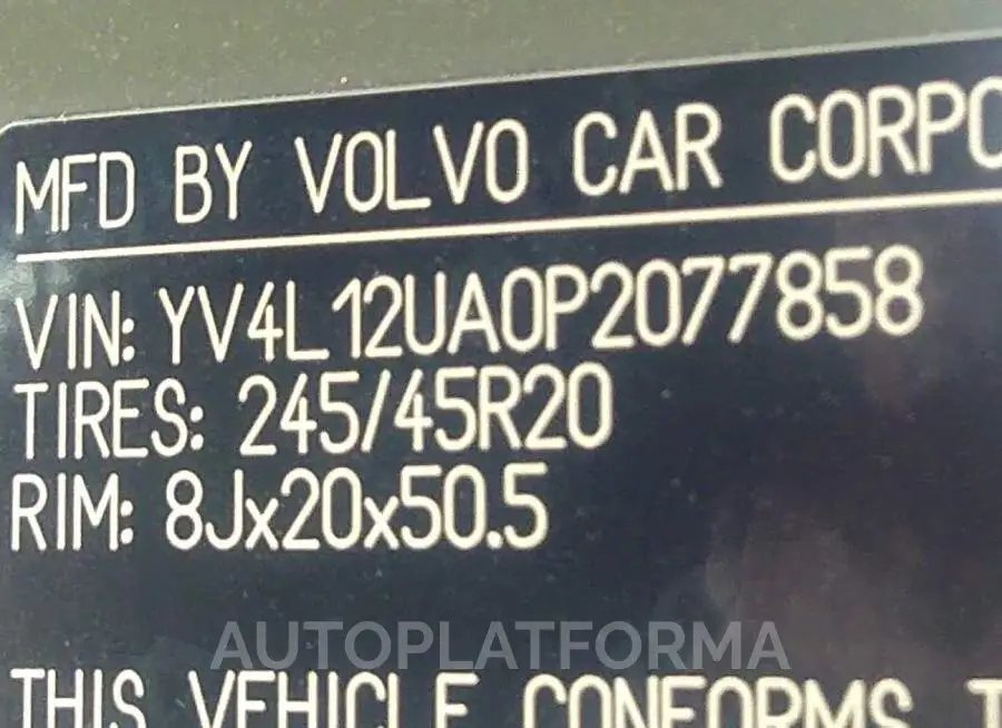 VOLVO XC40 2023 vin YV4L12UA0P2077858 from auto auction Iaai