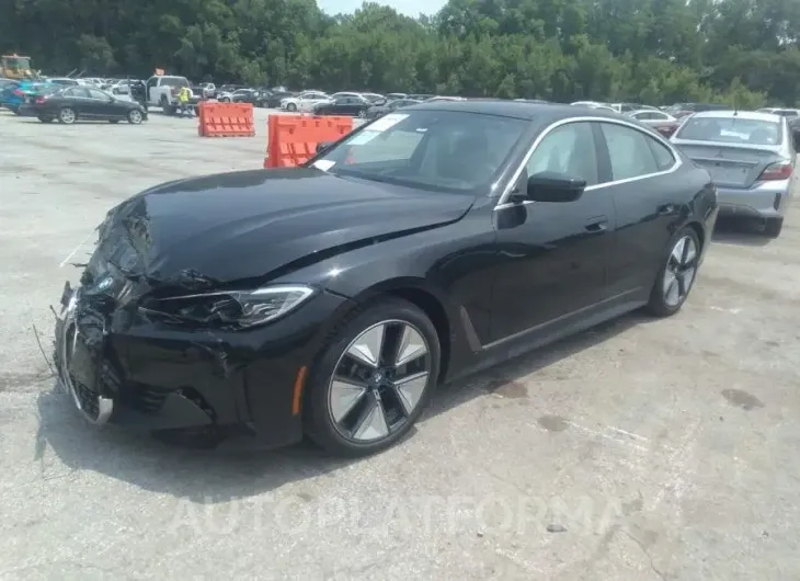 BMW I4 2023 vin WBY73AW07PFN89184 from auto auction Iaai