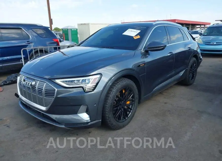 AUDI E-TRON 2019 vin WA1VAAGE3KB006855 from auto auction Iaai