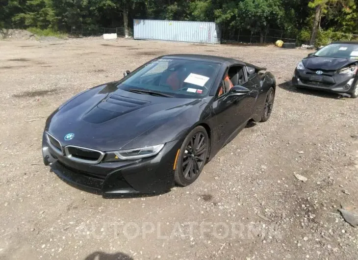 BMW I8 2019 vin WBY2Z6C50KVB83058 from auto auction Iaai