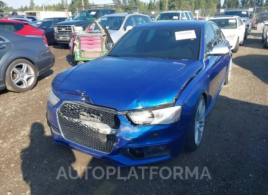 AUDI S4 2015 vin WAUDGAFL7FA080305 from auto auction Iaai