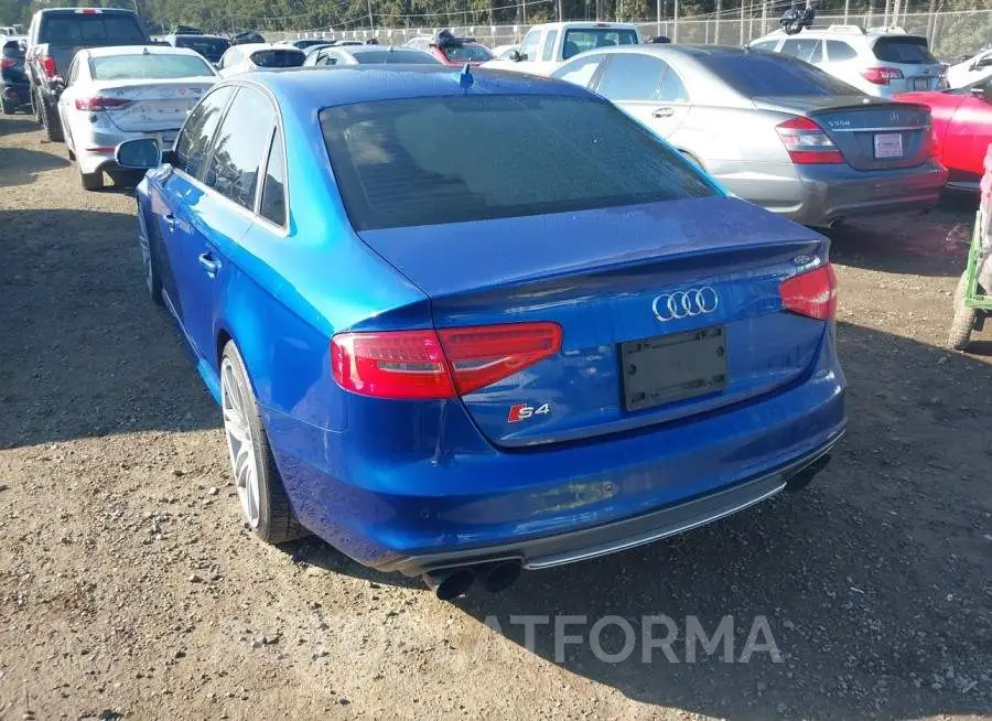 AUDI S4 2015 vin WAUDGAFL7FA080305 from auto auction Iaai