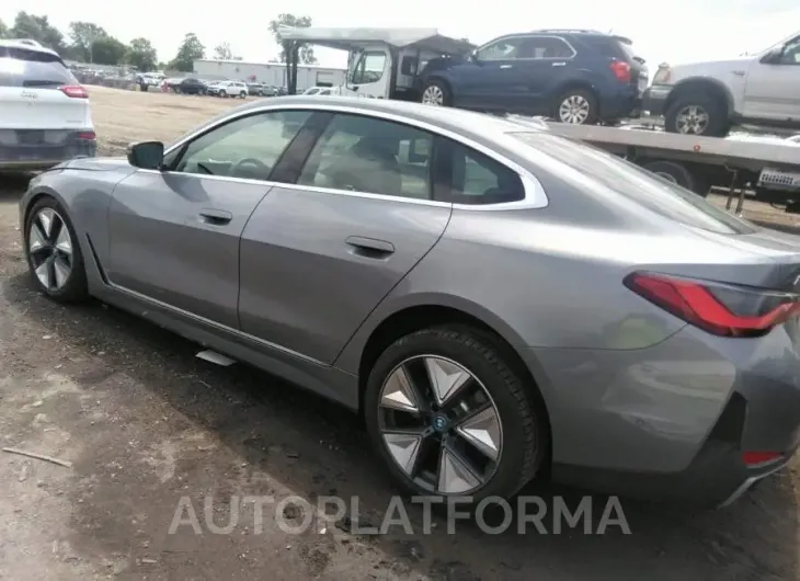 BMW I4 2023 vin WBY43AW03PFP71029 from auto auction Iaai