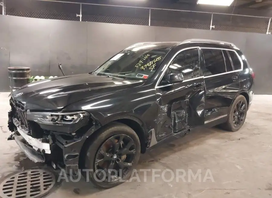 BMW X7 2021 vin 5UXCW2C04M9F27478 from auto auction Iaai