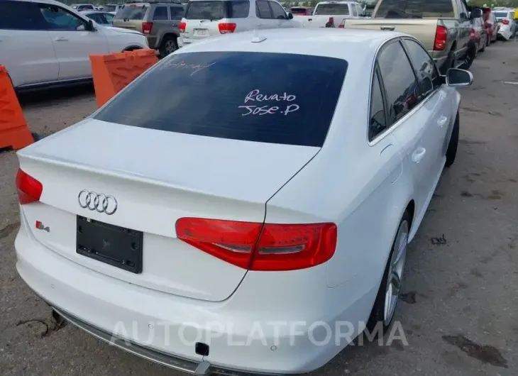 AUDI S4 2016 vin WAUBGAFL5GA010844 from auto auction Iaai