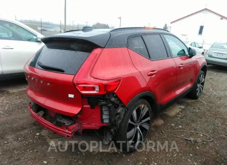 VOLVO XC40 RECHARGE PURE ELECTRIC 2022 vin YV4ED3UB4N2702242 from auto auction Iaai