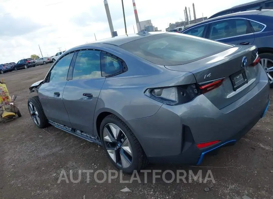 BMW I4 2023 vin WBY43AW06PFP44942 from auto auction Iaai