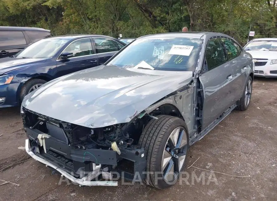 BMW I4 2023 vin WBY43AW06PFP44942 from auto auction Iaai