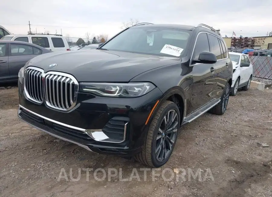 BMW X7 2019 vin 5UXCW2C57KL083845 from auto auction Iaai