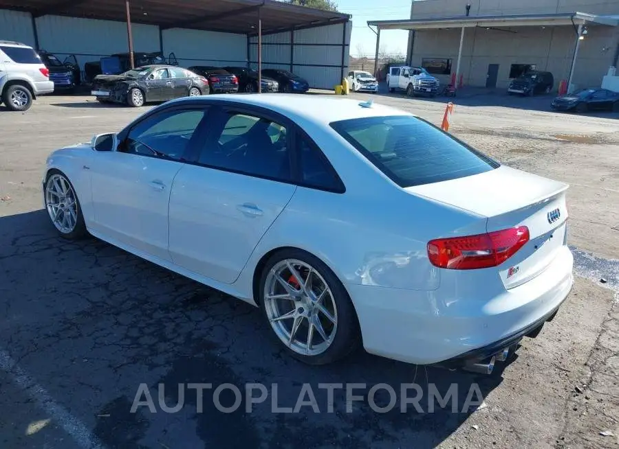 AUDI S4 2015 vin WAUBGAFL4FA075957 from auto auction Iaai