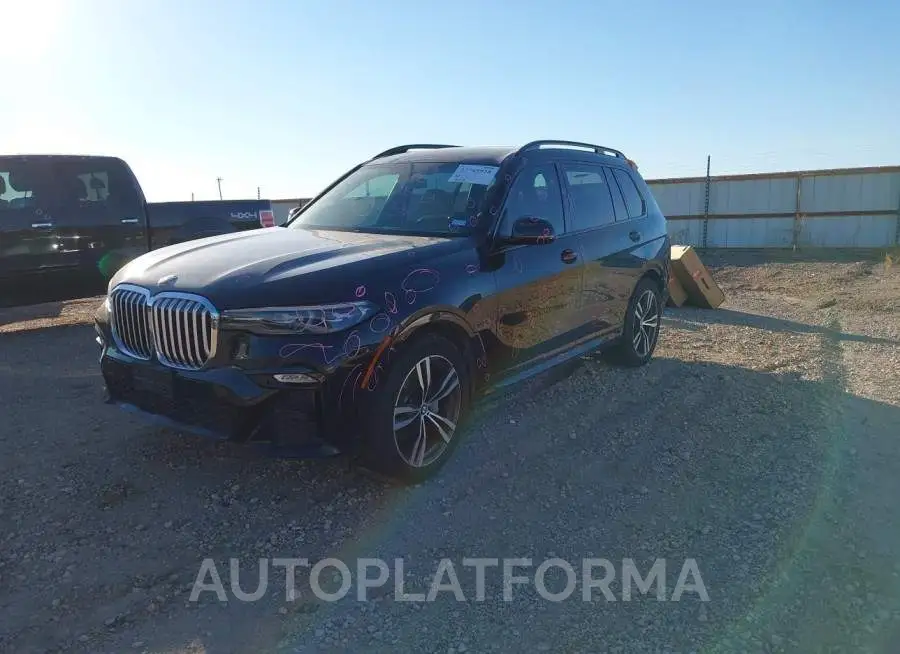 BMW X7 2019 vin 5UXCW2C55K0E74030 from auto auction Iaai