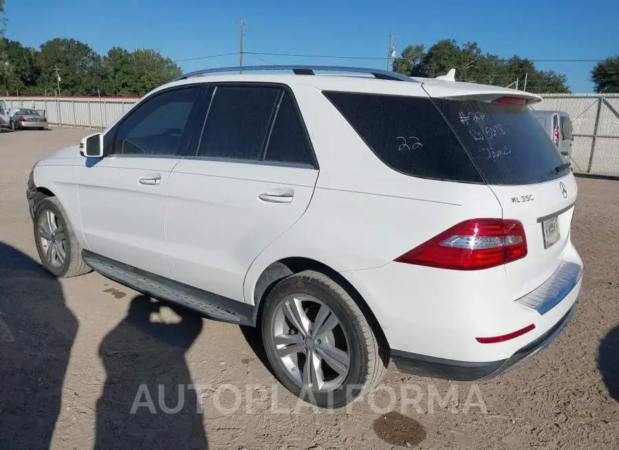 MERCEDES-BENZ ML 350 2015 vin 4JGDA5JB1FA534683 from auto auction Iaai