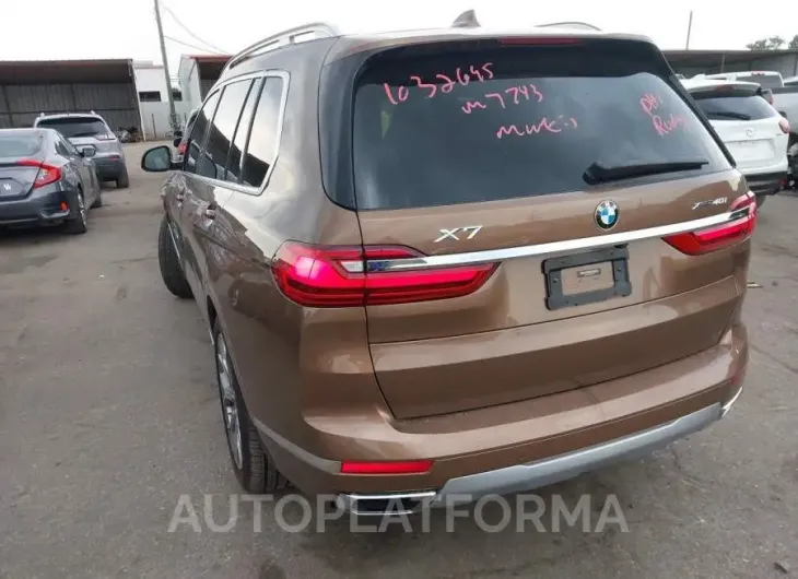 BMW X7 2020 vin 5UXCW2C06L9B86440 from auto auction Iaai