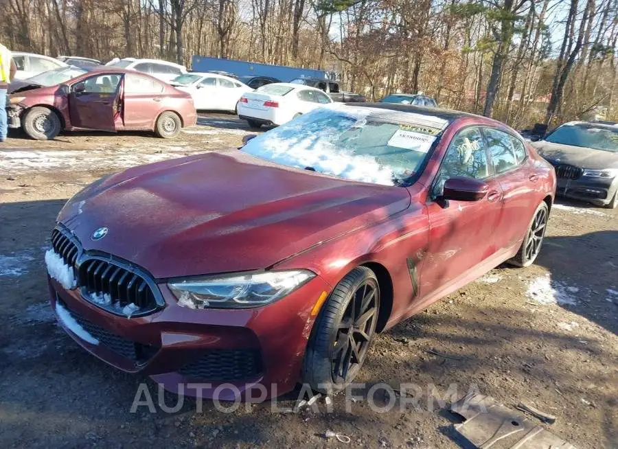 BMW M850I GTAN COUPE 2022 vin WBAGV8C05NCJ95140 from auto auction Iaai