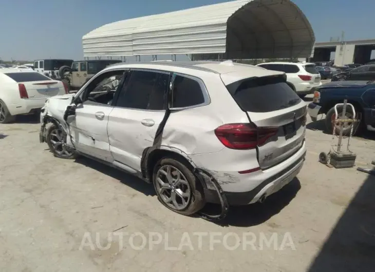 BMW X3 2021 vin 5UXTY3C03M9G31783 from auto auction Iaai