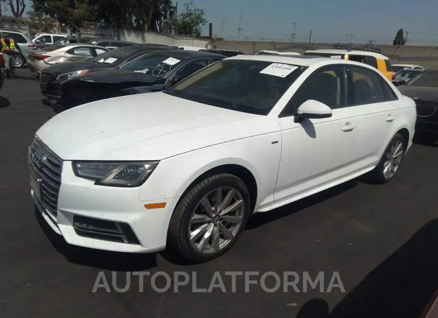 AUDI A4 2018 vin WAUKMAF42JA066992 from auto auction Iaai