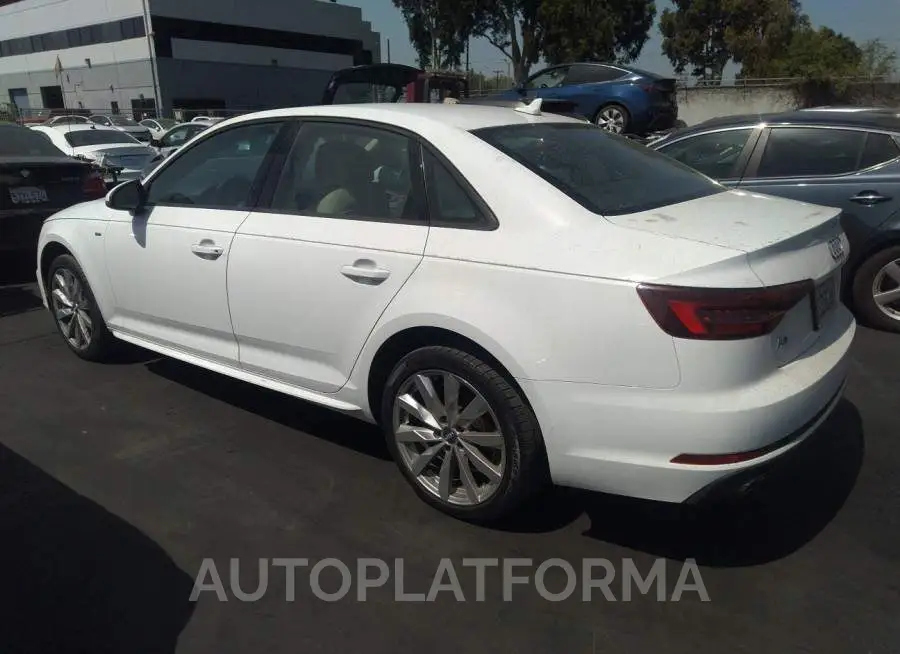 AUDI A4 2018 vin WAUKMAF42JA066992 from auto auction Iaai